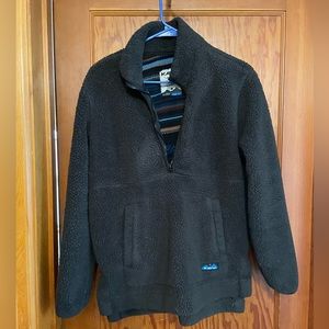 Kavu Snowpack Sweatshirt, high pile fleece, lined, black, size small